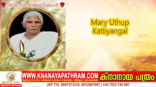 അലക്സ്‌നഗർ കട്ടിയാങ്കൽ അച്ചന്മാരുടെ മാതാവ് മേരി(95) നിര്യാതയായി