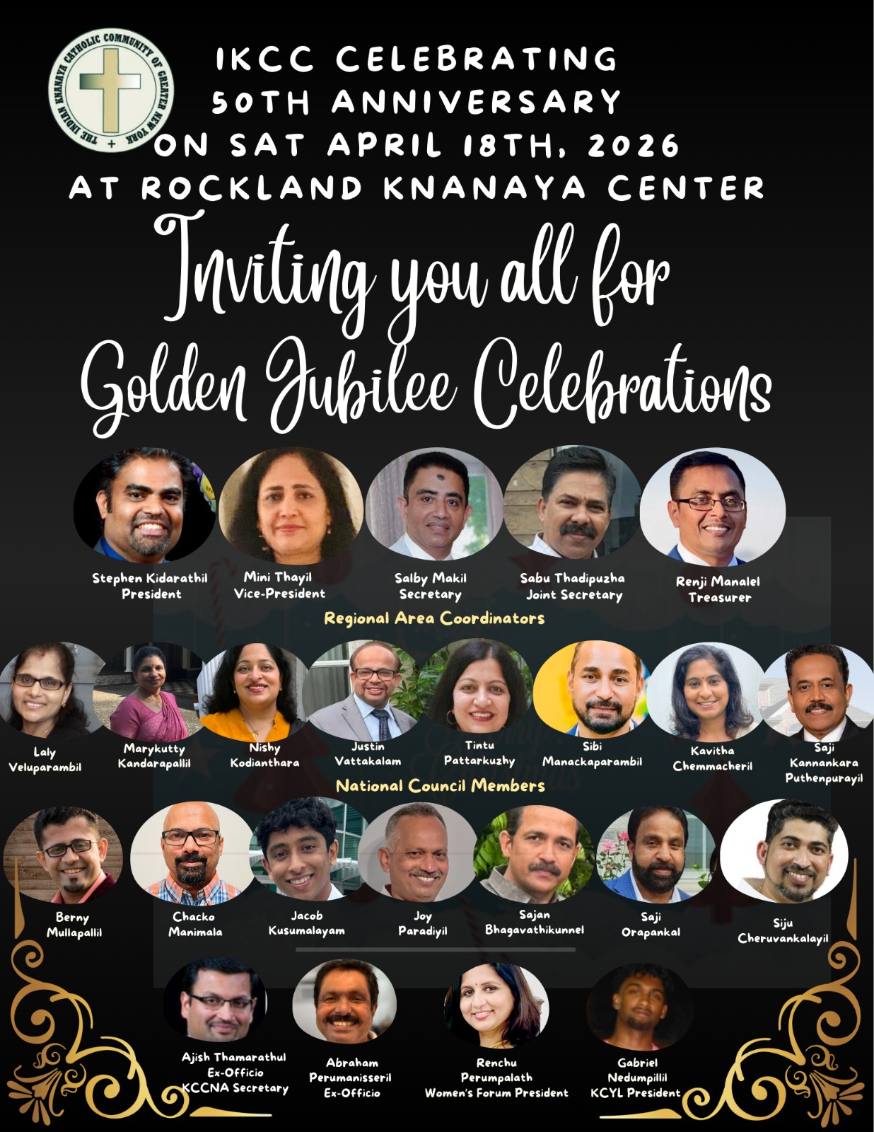 ഐ.കെ.സി.സി ഓഫ് ഗ്രേറ്റർ ന്യൂയോർക്ക്‌ സുവർണ ജൂബിലി നിറവിൽ