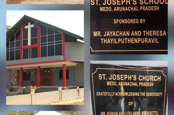 ഹൂസ്റ്റൺ ക്നാനായ ഇടവക അരുണാചലിൽ നാല് പള്ളികളും ഒരു സ്കൂളും നിർമ്മിച്ചു നൽകി