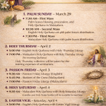 ഹൂസ്റ്റൺ ക്നാനായ കത്തോലിക്കാ ഫൊറോനായിലെ വിശുദ്ധവാര കർമ്മങ്ങൾ